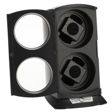 Load image into Gallery viewer, Diplomat Double Watch Winder Choose from four styles. AC adapter included. Has Smart Internal Bi-Directional Timer Control