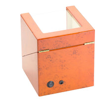 Load image into Gallery viewer, Diplomat Double Watch Winder Battery/AC Powered Smart Internal Bi-Directional Timer Control, Wood Finish with Leatherette Interior