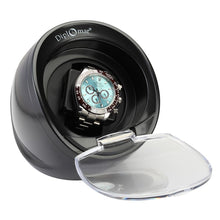 Load image into Gallery viewer, Diplomat Single Watch Winder AC Adapter included. Choose color. New Four Program Bi-Directional Smart IC Timer Control