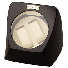 Load image into Gallery viewer, Diplomat Economy Burl Wood Finish Double Watch Winder With Smart Internal Bi-Directional Timer Control