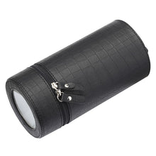 Load image into Gallery viewer, Diplomat Single Travel Watch Winder with Smart Internal Bi-Directional Timer Control, Battery/AC Powered, Black or Brown Leatherette