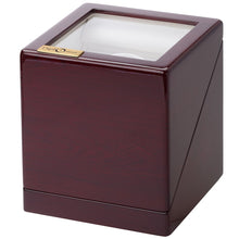 Load image into Gallery viewer, Diplomat Windsor Watch Winder Battery/AC Powered, Smart Internal Bi-Directional Timer, Battery/AC Powered Cherry Finish White Interior
