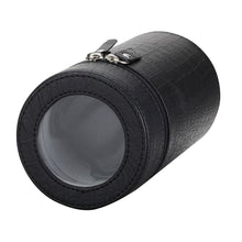 Load image into Gallery viewer, Diplomat Single Travel Watch Winder with Smart Internal Bi-Directional Timer Control, Battery/AC Powered, Black or Brown Leatherette