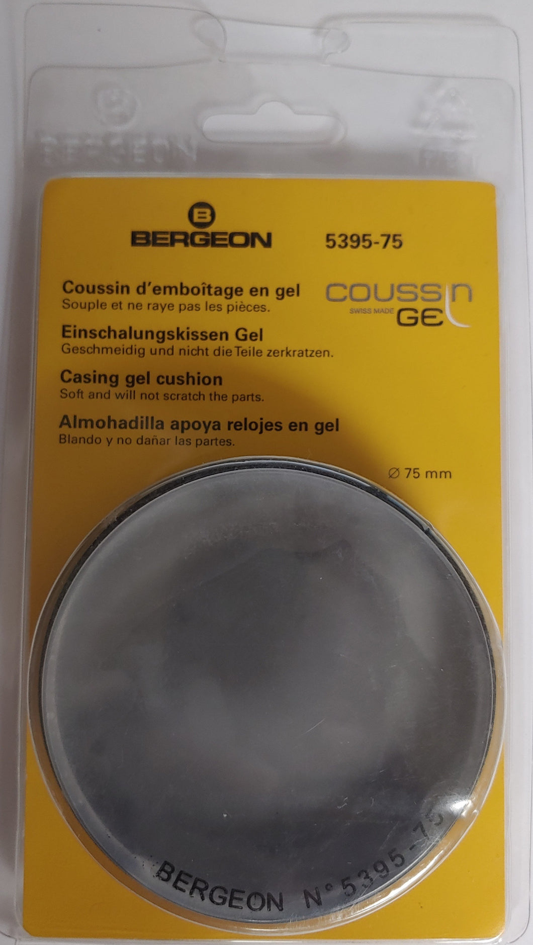 Bergeon No 5395-75 Casing Cushion Transparent Gel 75 mm/2.95 inch Diameter