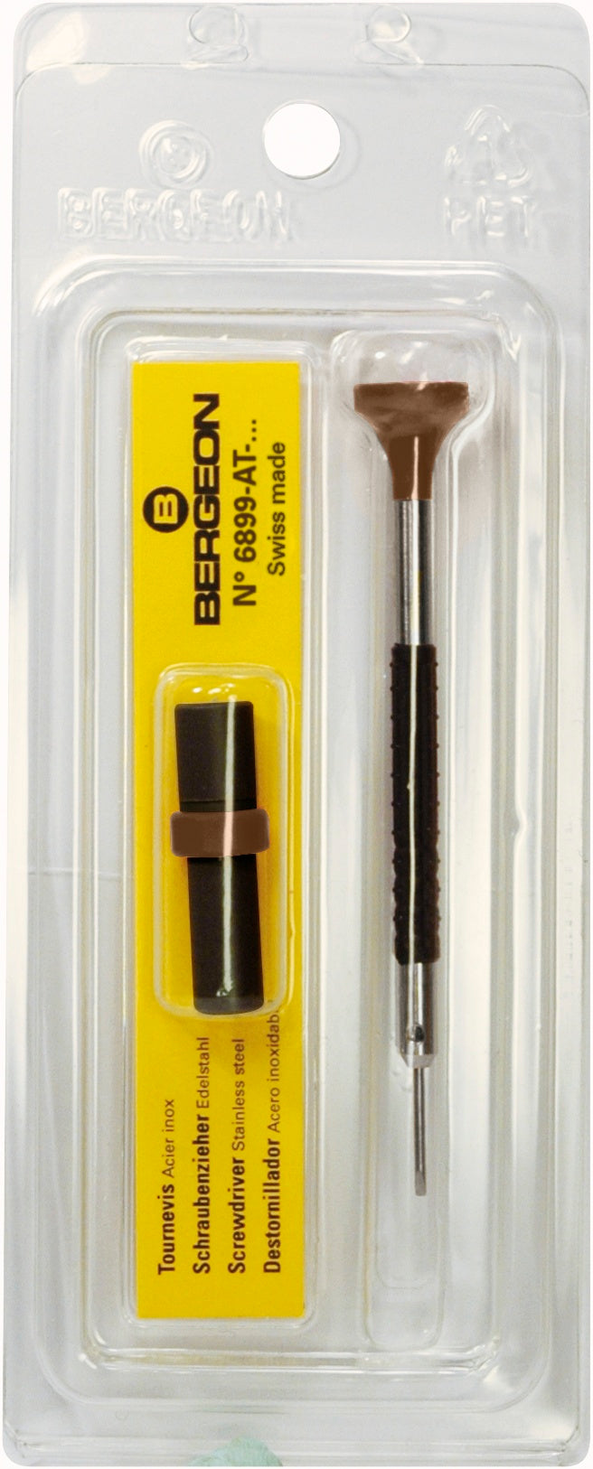 Bergeon 3.00 mm Screwdriver with Spare Blades 6899-AT-300, Ergonomic