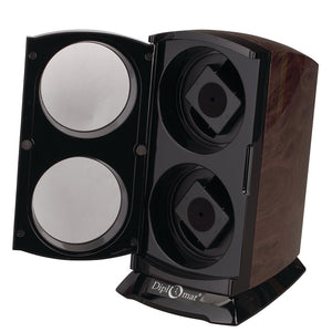 Diplomat Double Watch Winder Choose from four styles. AC adapter included. Has Smart Internal Bi-Directional Timer Control