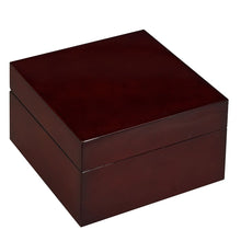 Load image into Gallery viewer, Diplomat Piano Finish Single Watch Case with Leatherette Interior. Choose Black or Brown