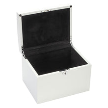 Load image into Gallery viewer, Diplomat Sixteen Watch Case. Choose from three styles. Locking Lid, Wood finish with Two Interior Removeable Trays and Cushions