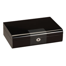 Load image into Gallery viewer, Diplomat Ten Watch Storage, Three Styles. Lock and Key, High Gloss Wood Finish and Center Accents with Soft Interior
