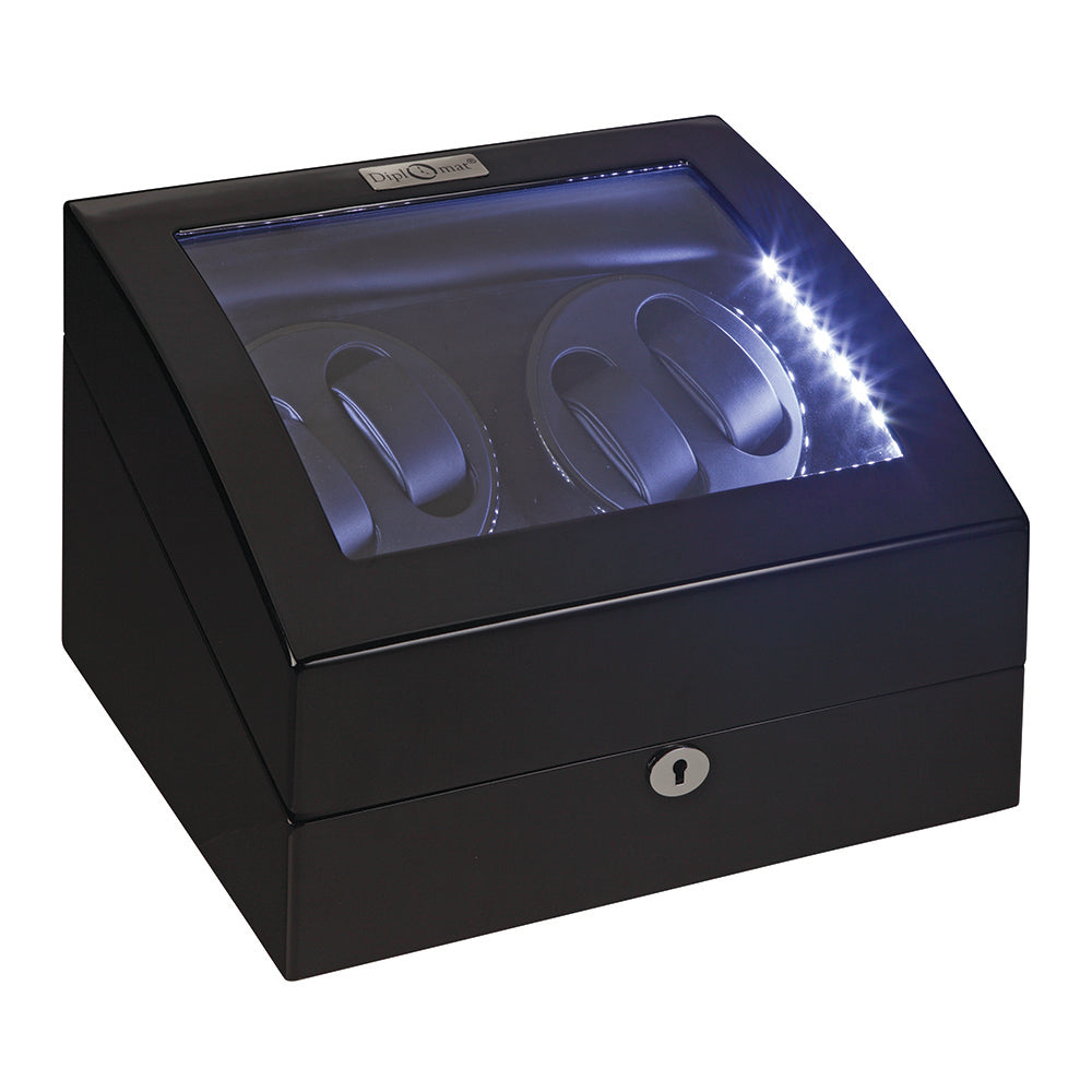 Diplomat Phantom Four Watch Winder Watch Storage AC/Battery