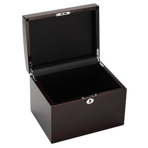 Diplomat Sixteen Watch Case. Choose from three styles. Locking Lid, Wood finish with Two Interior Removeable Trays and Cushions