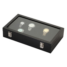 Load image into Gallery viewer, Diplomat Eighteen Watch Case with Adjustable Inserts, Black Leatherette with Felt Interior